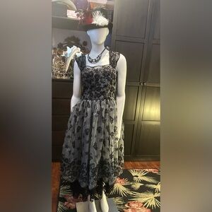 - #277  H&M hand, embellished, black lace Dress